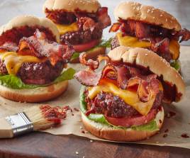 Beef bacon ranch burger