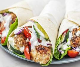 Chicken Kofte Kebab Wraps